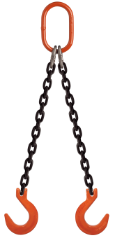 1" DOF X 11' MECH DOUBLE OBLONG W/ FOUNDRY HOOK G80 CHAIN SLING